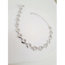 Ασημένιο βραχιόλι επιπλατινωμένο (SB11)