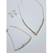 Σετ κοσμημάτων σε λευκόχρυσο (SET01)