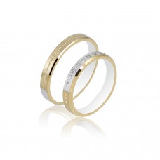 Βέρες από Χρυσό και Λευκόχρυσο 14Κ Machio Femmina SL103