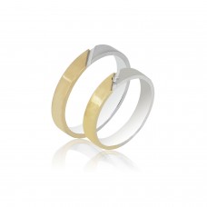 Βέρες από Χρυσό και Λευκόχρυσο 14Κ Machio Femmina SL105