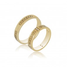 Βέρες από Χρυσό 14Κ Machio Femmina SL121