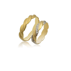 Βέρες από Χρυσό και Λευκόχρυσο 14Κ Machio Femmina SL130