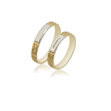 Βέρες από Χρυσό και Λευκόχρυσο 14Κ Machio Femmina SL132