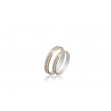 Βέρες από Χρυσό και Λευκόχρυσο 14Κ Machio Femmina (SL59)