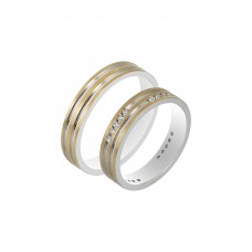 Βέρες από Χρυσό και Λευκόχρυσο 14Κ Machio Femmina SL99