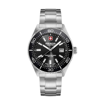 SWISS MILITARY HANOWA Nomad Silver Stainless Steel Bracelet SMWGH0004903 SWISS MILITARY HANOWA Nomad Silver Stainless Steel Bracelet SMWGH0004903