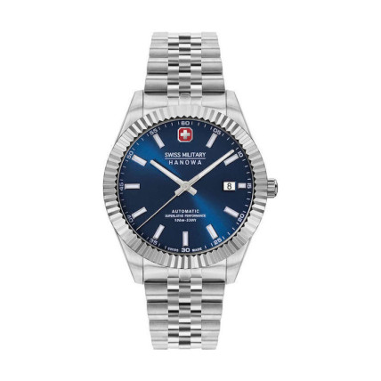 SWISS MILITARY HANOWA Diligenter Automatic Silver Stainless Steel Bracelet SMWGL0002102 SWISS MILITARY HANOWA Diligenter Automatic Silver Stainless Steel Bracelet SMWGL0002102