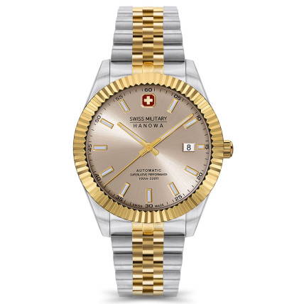 SWISS MILITARY HANOWA Diligenter Automatic Two Tone Stainless Steel Bracelet SMWGL0002160