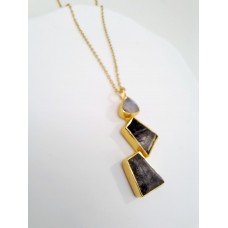 Ασημένιο Μενταγιόν 925 με Ημιπολύτιμους Λίθους (SN115)