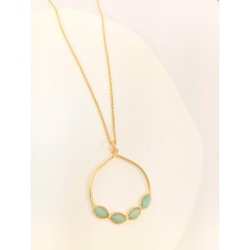 Ασημένιο Μενταγιόν 925 με Ημιπολύτιμους Λίθους (SN125)