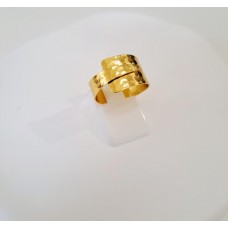 Ασημένιο δαχτυλίδι 925 επίχρυσο (SR04)