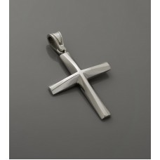 ΑΝΔΡΙΚΟΣ ΣΤΑΥΡΟΣ ΛΕΥΚΟ VALORO 14K CRW50 - 010810