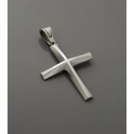 ΑΝΔΡΙΚΟΣ ΣΤΑΥΡΟΣ ΛΕΥΚΟ VALORO 14K CRW50 - 010810