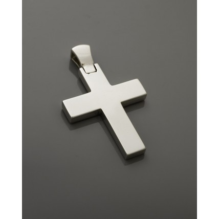 ΑΝΔΡΙΚΟΣ ΣΤΑΥΡΟΣ ΛΕΥΚΟ VALORO 14K CRW73 - 010937