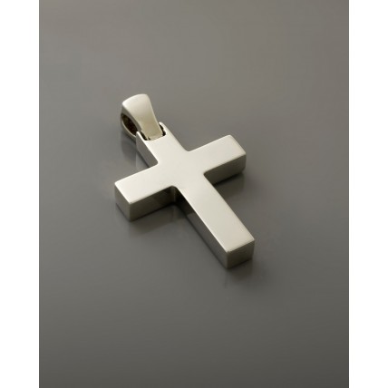 ΑΝΔΡΙΚΟΣ ΣΤΑΥΡΟΣ ΛΕΥΚΟ VALORO 14K CRW74 - 010962