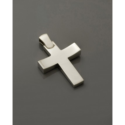 ΑΝΔΡΙΚΟΣ ΣΤΑΥΡΟΣ ΛΕΥΚΟ VALORO 14K CRW69 - 010983