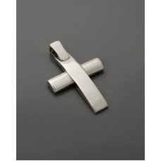 ΑΝΔΡΙΚΟΣ ΣΤΑΥΡΟΣ ΛΕΥΚΟ VALORO 14K CRW71 - 010989