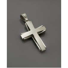 ΑΝΔΡΙΚΟΣ ΣΤΑΥΡΟΣ ΛΕΥΚΟ VALORO 14K CRW52 - 011003