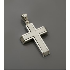 ΑΝΔΡΙΚΟΣ ΣΤΑΥΡΟΣ ΛΕΥΚΟ VALORO 14K CRW54 - 011007