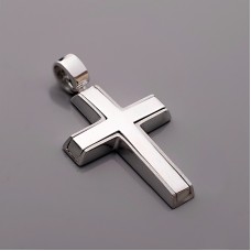 ΑΝΔΡΙΚΟΣ ΣΤΑΥΡΟΣ ΛΕΥΚΟ VALORO 14K CRW55 - 011027-N