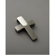 ΑΝΔΡΙΚΟΣ ΣΤΑΥΡΟΣ ΜΑΥΡΟ ΛΕΥΚΟ VALORO 14 K CRBW01 - 011035