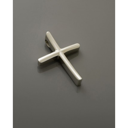 ΑΝΔΡΙΚΟΣ ΣΤΑΥΡΟΣ ΛΕΥΚΟ VALORO 14K CRW77 - 011068