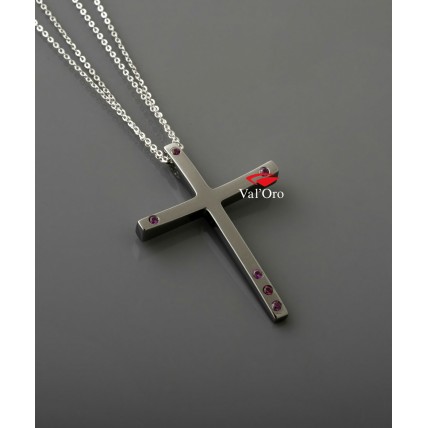 ΓΥΝΑΙΚΕΙΟΣ ΣΤΑΥΡΟΣ ΜΑΥΡΟ VALORO 14 K CRB02 - 011070