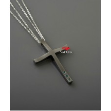 ΓΥΝΑΙΚΕΙΟΣ ΣΤΑΥΡΟΣ ΜΑΥΡΟ VALORO 14 K CRB01 - 011072