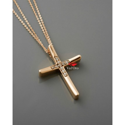 ΓΥΝΑΙΚΕΙΟΣ ΣΤΑΥΡΟΣ ΡΟΖ VALORO 14 Κ CRR25 - 011106 ΓΥΝΑΙΚΕΙΟΣ ΣΤΑΥΡΟΣ ΡΟΖ VALORO 14 Κ CRR25 - 011106