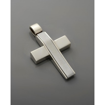 ΑΝΔΡΙΚΟΣ ΣΤΑΥΡΟΣ ΛΕΥΚΟ VALORO 14K CRW57 - 011128 ΑΝΔΡΙΚΟΣ ΣΤΑΥΡΟΣ ΛΕΥΚΟ VALORO 14K CRW57 - 011128