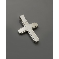 ΑΝΔΡΙΚΟΣ ΣΤΑΥΡΟΣ ΛΕΥΚΟ VALORO 14K CRW58 - 011264