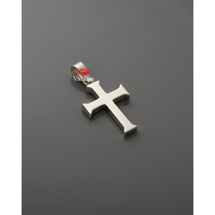 ΑΝΔΡΙΚΟΣ ΣΤΑΥΡΟΣ ΛΕΥΚΟ VALORO 14K CRW87 - 011284