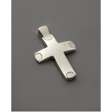 ΑΝΔΡΙΚΟΣ ΣΤΑΥΡΟΣ ΛΕΥΚΟ VALORO 14K CRW59 - 011307