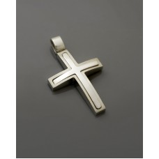 ΑΝΔΡΙΚΟΣ ΣΤΑΥΡΟΣ ΛΕΥΚΟ VALORO 14K CRW60 - 011320