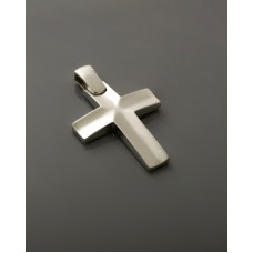 ΑΝΔΡΙΚΟΣ ΣΤΑΥΡΟΣ ΛΕΥΚΟ VALORO 14K CRW65 - 011340