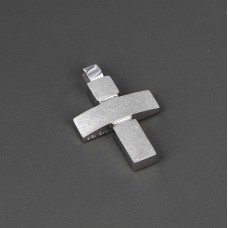 ΑΝΔΡΙΚΟΣ ΣΤΑΥΡΟΣ ΛΕΥΚΟ VALORO 14K CRW49 - 030156