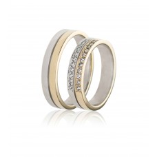 Βέρες από Χρυσό και Λευκόχρυσο 14Κ Machio Femmina (TMF02)