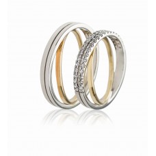 Βέρες από Χρυσό και Λευκόχρυσο 14Κ Machio Femmina (TMF06)