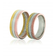 Βέρες από Χρυσό, Ροζ Χρυσό και Λευκόχρυσο 14Κ Machio Femmina (TMF08)