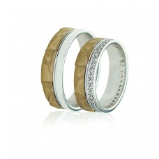 Βέρες από Χρυσό και Λευκόχρυσο 14Κ Machio Femmina (TMF09)