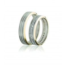 Βέρες από Χρυσό και Λευκόχρυσο 14Κ Machio Femmina (TMF13)