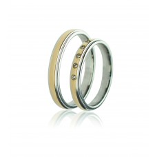 Βέρες από Χρυσό και Λευκόχρυσο 14Κ Machio Femmina (TMF17)