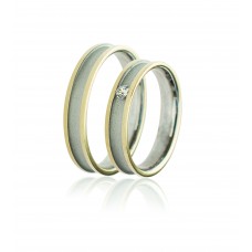 Βέρες από Χρυσό και Λευκόχρυσο 14Κ Machio Femmina (TMF20)