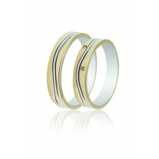 Βέρες από Χρυσό και Λευκόχρυσο 14Κ Machio Femmina (TMF28)