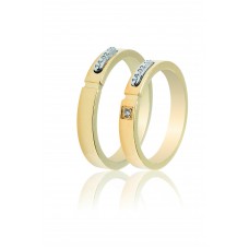 Βέρες από Χρυσό και Λευκόχρυσο 14Κ Machio Femmina (TMF43)