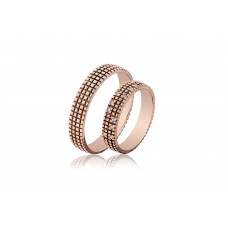 Βέρες από Ροζ Χρυσό14Κ Machio Femmina (TMF46)