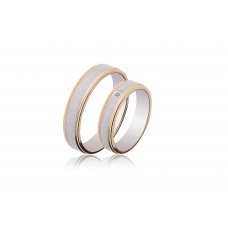 Βέρες από Χρυσό και Λευκόχρυσο 14Κ Machio Femmina (TMF53)