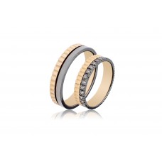 Βέρες από Χρυσό και Λευκόχρυσο 14Κ Machio Femmina (TMF58)