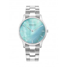 OBAKU Ρολόι με Μεταλλικό Μπρασελέ σε Ασημί χρώμα V247LXCMSC