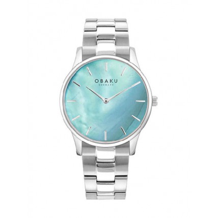 OBAKU Ρολόι με Μεταλλικό Μπρασελέ σε Ασημί χρώμα V247LXCMSC OBAKU Ρολόι με Μεταλλικό Μπρασελέ σε Ασημί χρώμα V247LXCMSC